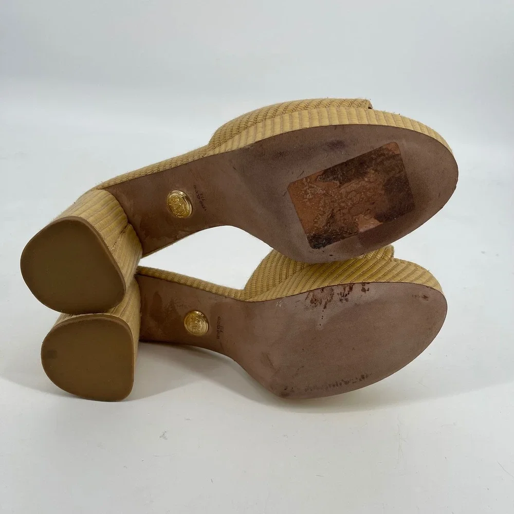 Veronica Beard DALI Woman's Woven Textured Platform Sandals Size‎ 7 Luxury